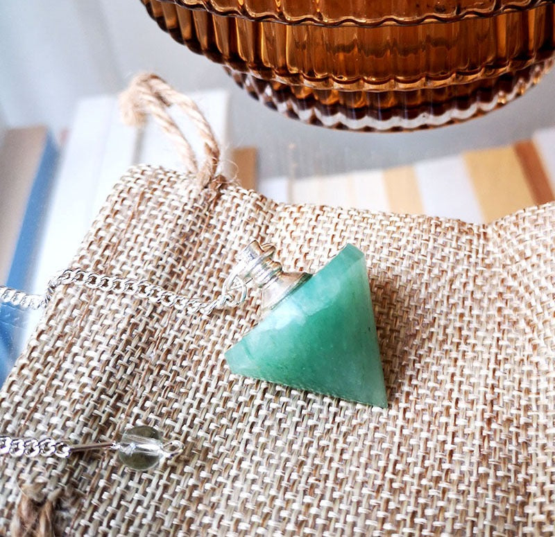 pendule-radiesthesie-aventurine-verte