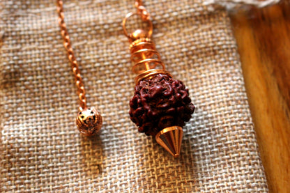 pendule spirale rudraksha