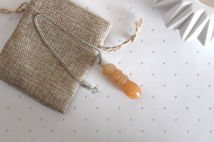 pendule aventurine orange égyptien