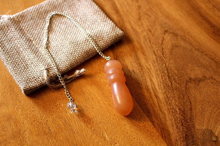 pendule divinatoire égyptien aventurine orange