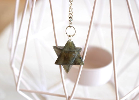 pendule labradorite merkaba