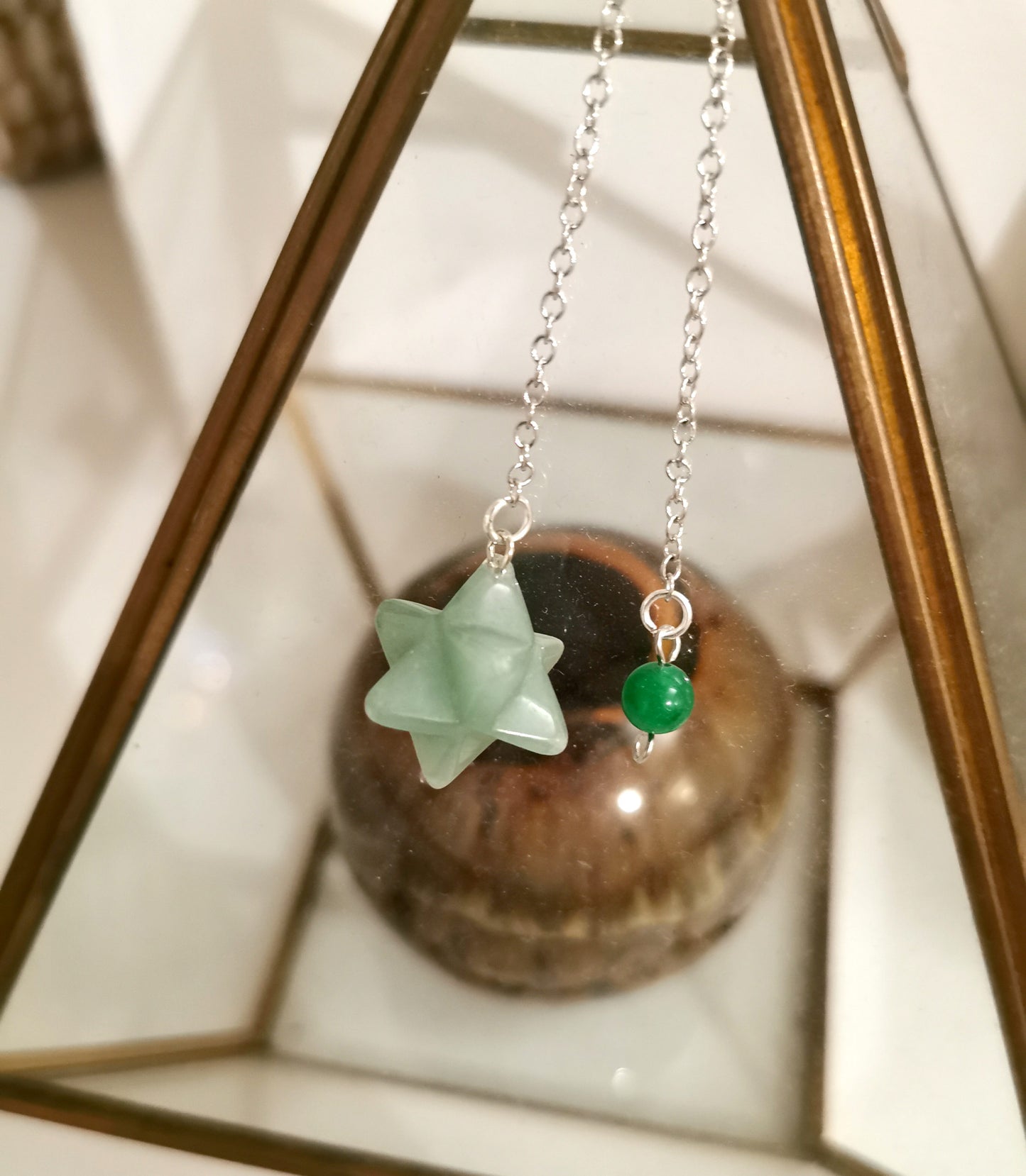 pendule merkaba aventurine verte