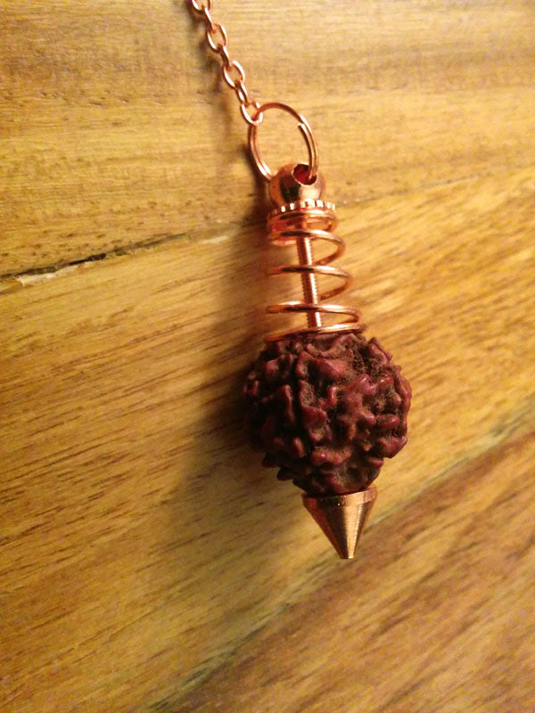 pendule spirale rudraksha zoom